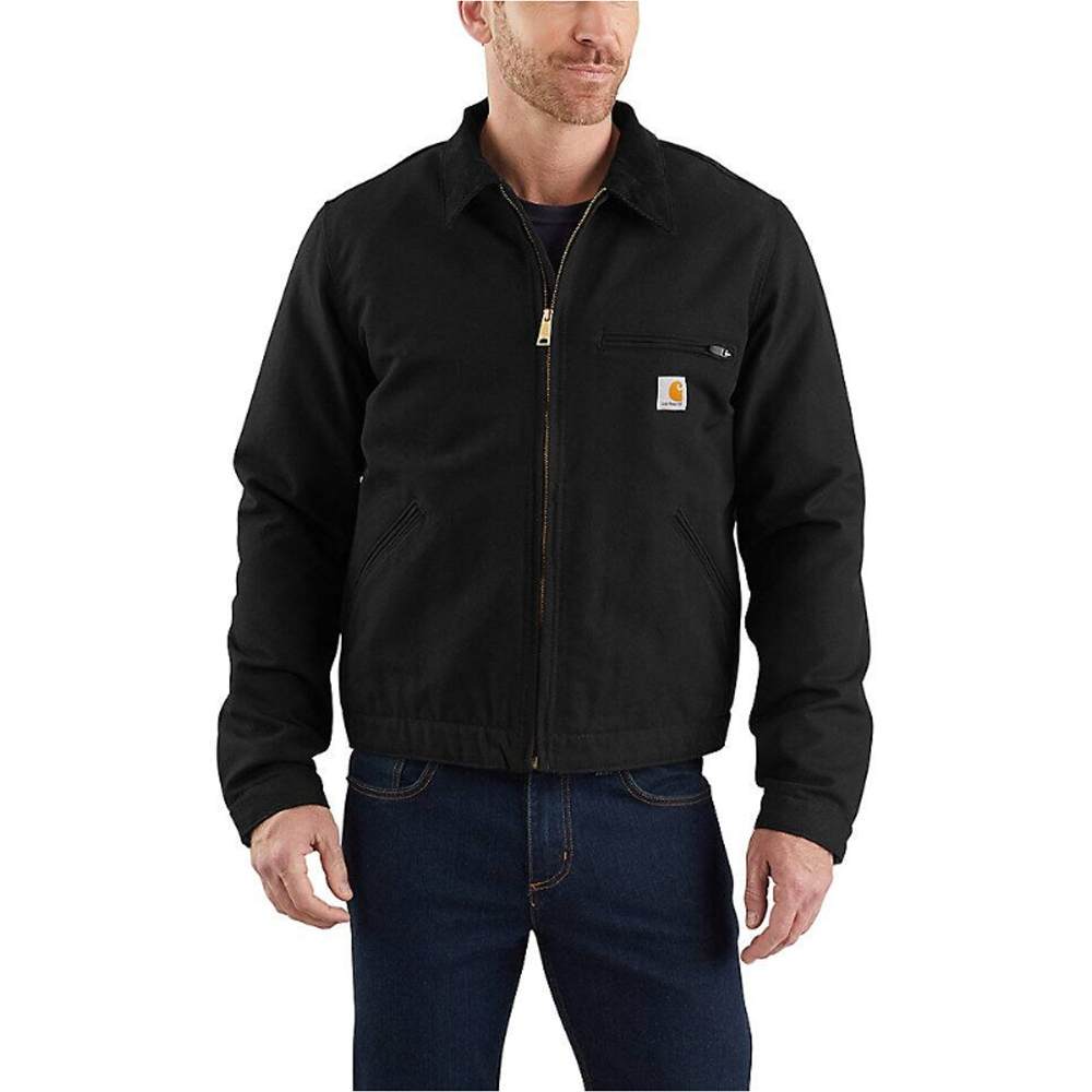 Men's Relaxed Fit Washed Duck Sherpa-Lined Utility Jacket