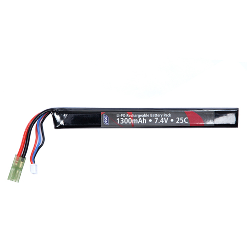7.4 V 1300 Mah Li-Po Single Stick Battery