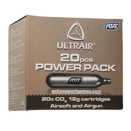 ASG Ultrair 12g CO2 Cartridge Pack - 20 Pcs