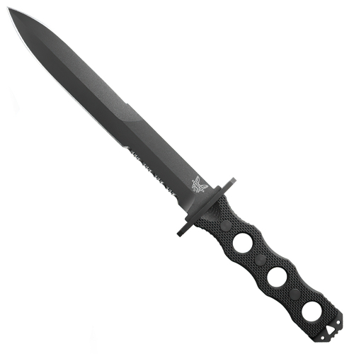 SOCP Fixed Black G10 Knife 