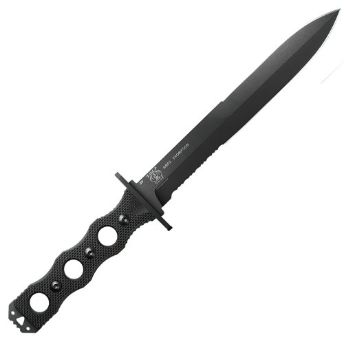 SOCP Fixed Black G10 Knife 