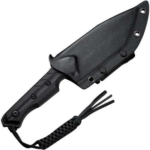 Secure the Maxwell Fixed Knife with a Black G10 Handle and accompanying sheath. Explore the collection at Camouflage.ca for high-quality outdoor tools. 