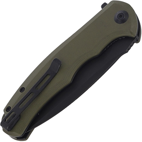 Elevate your style with the Praxis Folding Knife featuring an OD Green G10 Handle and Black S/S Liner. Find it at Camouflage.ca, your trusted source for outdoor tools. 