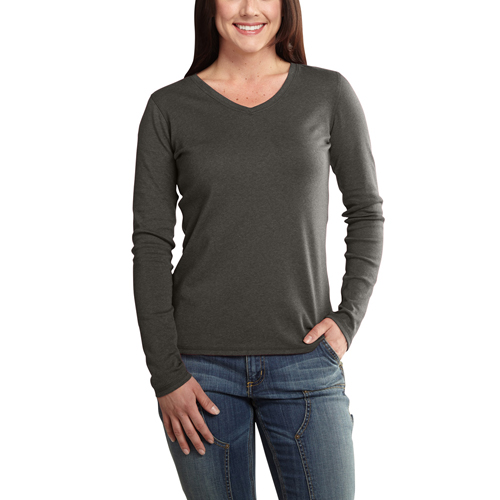 Carhartt Women's Long-Sleeve V-Neck T-Shirt