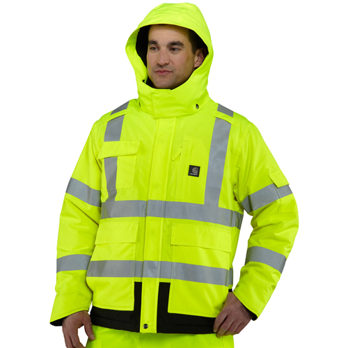 High-Visibility Waterproof Loose Fit Heavyweight Insulated Class 3 Jacket