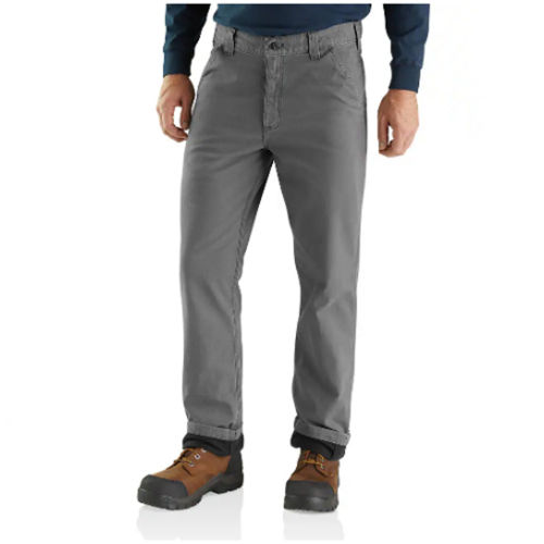 Rugged Flex Relaxed Fit Canvas  Knit-Lined Utility Work Pant