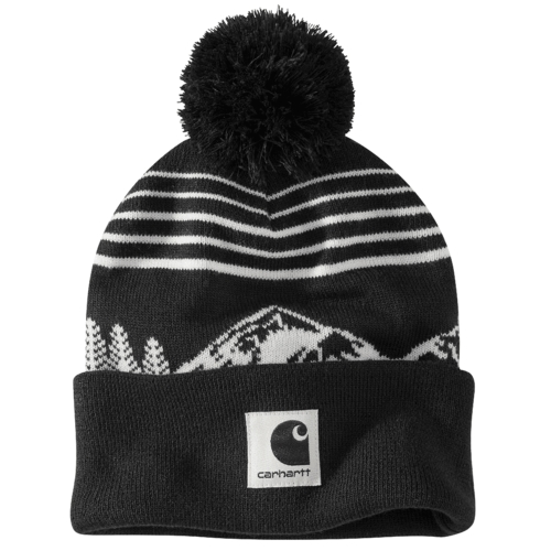 Knit Pom Mountain Beanie