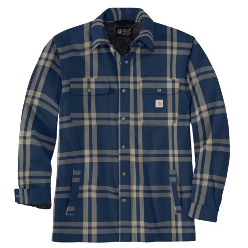 Relaxed Fit Flannel Sherpa-Lined Shirt Jac