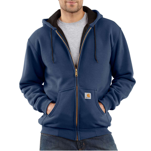 Thermal Lined Zip Front Hooded Sweatshirt