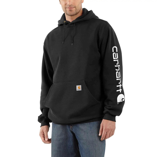 Loose Fit Midweight Logo Sleeve Graphic Sweatshirt