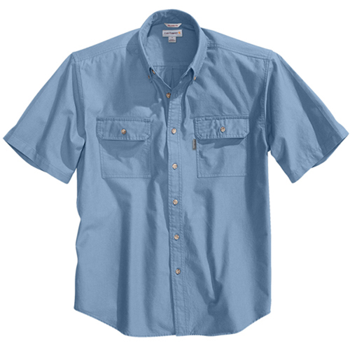 Short-Sleeve Chambray Shirt