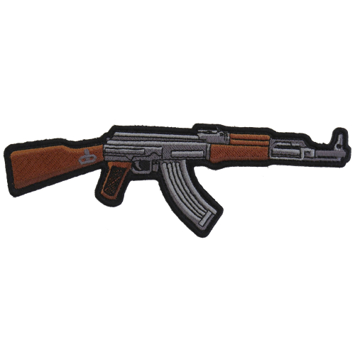AK 47 Patch Right Assault Rifle Gun