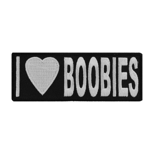 I Love Boobies Fun Patch 