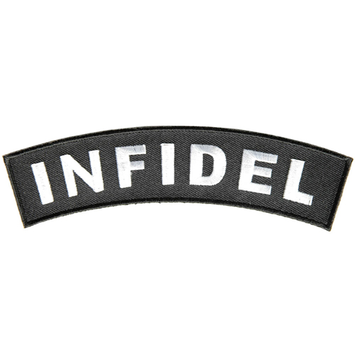Infidel Medium Size Rocker Patch - 6x1.5 Inch