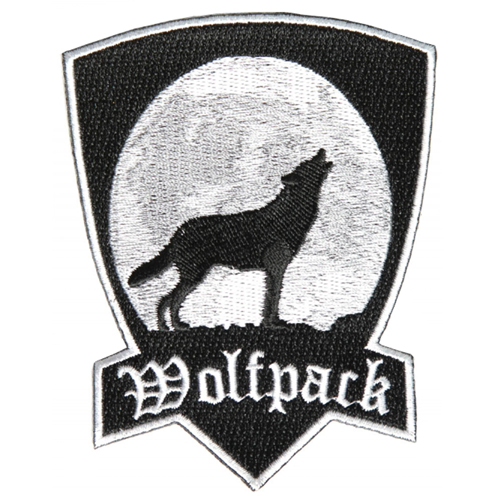 Wolfpack Howling Wolf Patch - 3x4 Inch