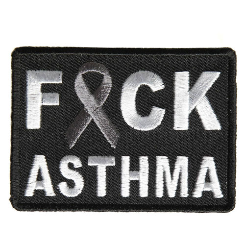 FCK Asthma Gray Ribbon Patch