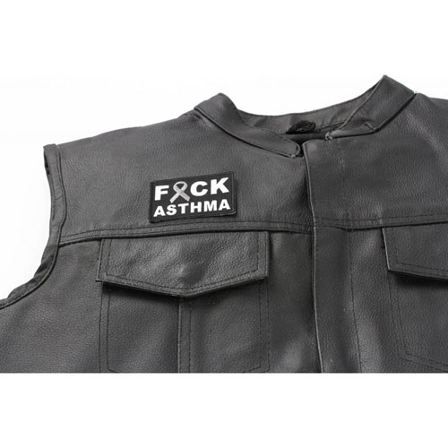 FCK Asthma Gray Ribbon Patch