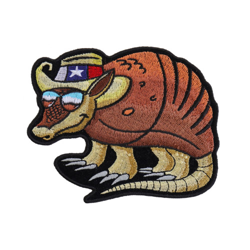 CP 4.5x3.5 Inch Texas Armadillo Patch For Texan Natives