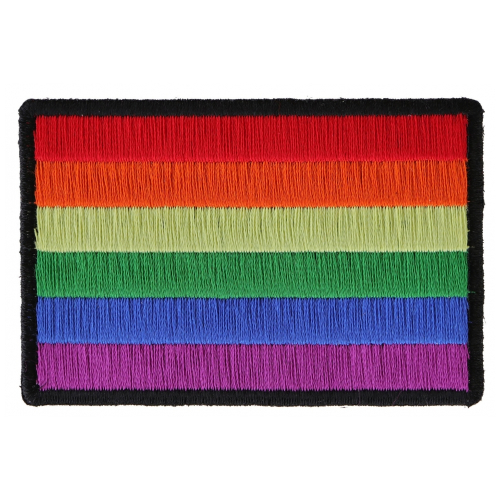 Rainbow Flag LGBTQ Patch - 3x2 inch