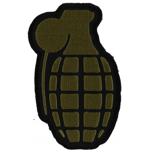 Grenade Patch In OD Green - 2.25x3.5 Inch