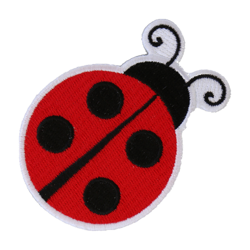 Lady Bug Iron On Patch - 3x2.3 Inch