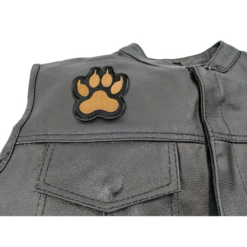 Canine Paw Print Iron On Patch