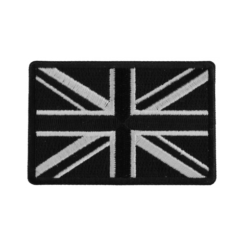 Black And White UK Flag Patch