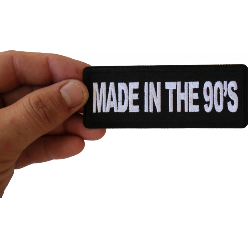 Made in the 90s Novelty Iron on Patch