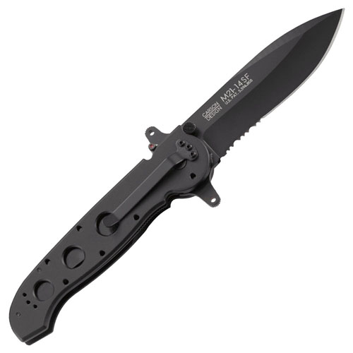 M21-14SF Special Forces Spear Point Blade Half Serrated Knife
