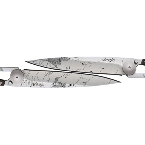 Mirror Finish Blade Kiss Folding Knife -  Duo Set