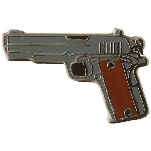 Eagle Emblems P00597 Milt 1 Inch 45cal gun Gun Pin