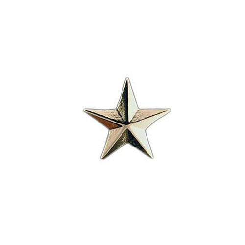 Rank-Army General Star A1 11/16 Inch Silver