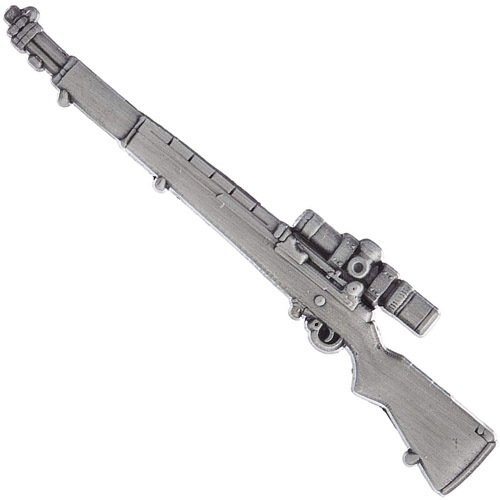 Eagle Emblems M1 Garand Sniper Rifle Pin - 2.5 Inch