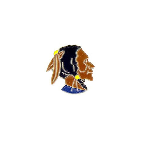 Pin-Indian Warrior 1 Inch