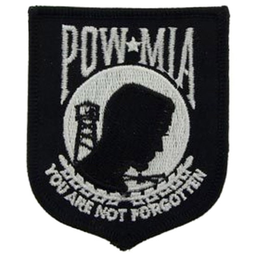Eagle Emblems 3 Inch POWMIA Patch