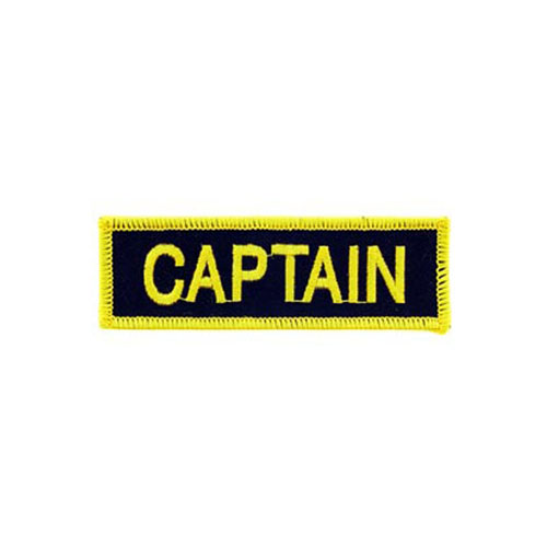Captain Fire Tab Black And Golden Patch