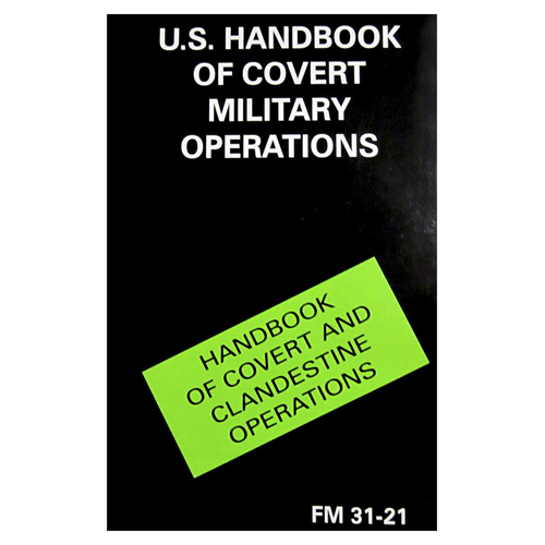 Military Issue Field Manuals - Covert Mil Operations Black Book Series