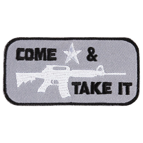 FOX OUTDOOR COME & TAKE IT PATCH - GREY