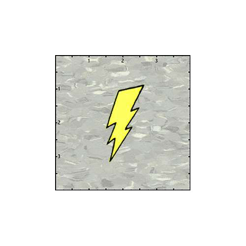 Lightning Bolt Gold Patch