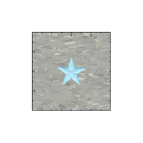 Fuzzy Dude Star Solid 1.5 Inches Neon Blue