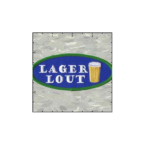 Name Tag Deluxe Lager Lout Patch