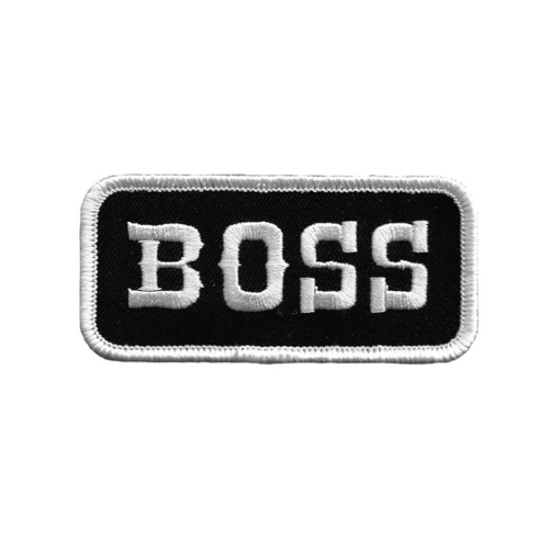 3.25 Inch Rectangle Boss Name Tag Patch