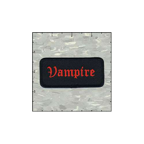 Name Tag Rectangle Vampire Patch