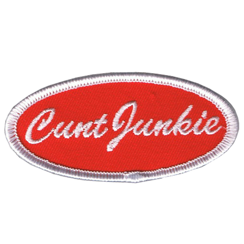 Fuzzy Dude Junkie Name Tag Patch