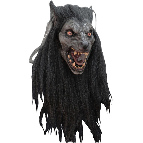 Black Moon Wolf Costume Mask
