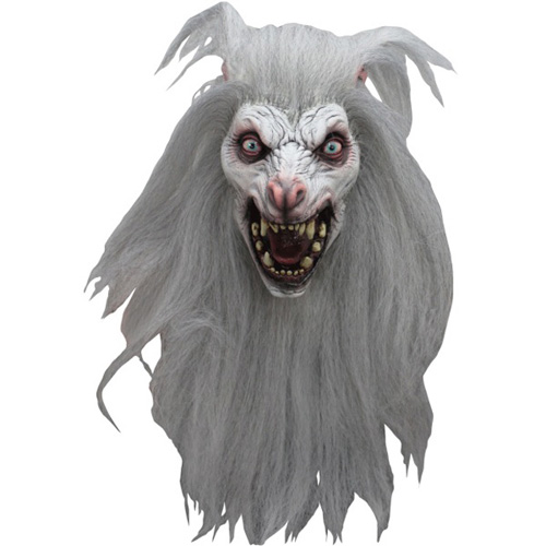 White Moon Wolf Costume Mask