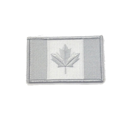 Large Winter Grey Canada 3 3/8 x 2 Inch Patch Iron On