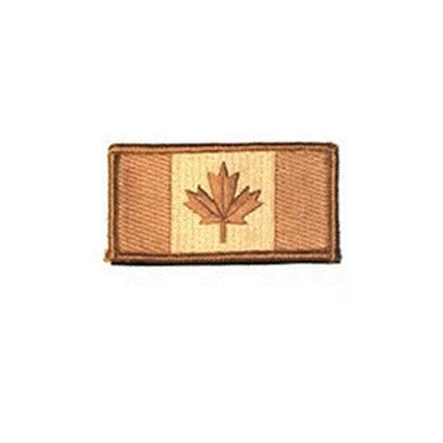 Medium Desert Canada 3 x 1 3/4 Inch Patch Hook and Loop Backing