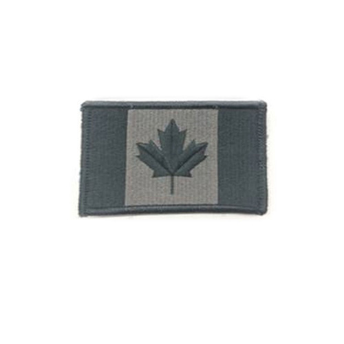 Large Foliage Canada 3 3/8 x 2 Inch Patch Hook and Loop Backing