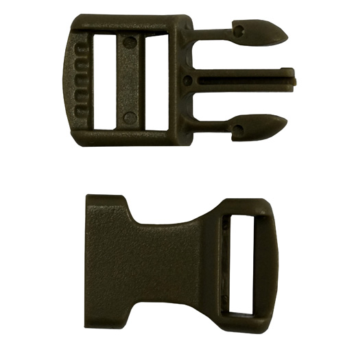 1/2 Inch Plastic Buckle - Olive Drab
